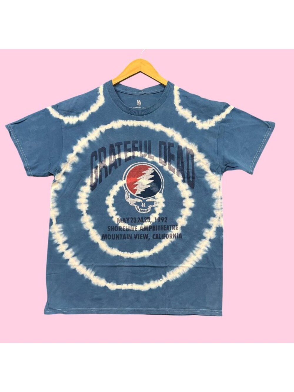 Junk Food Clothing x Grateful Dead 1992 Rock Band Tie-Dye Tee M